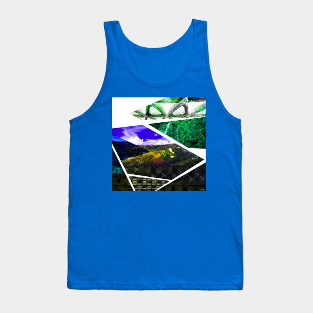 oaxaca the land of mud and green ecopop collage Tank Top by jorge_lebeau